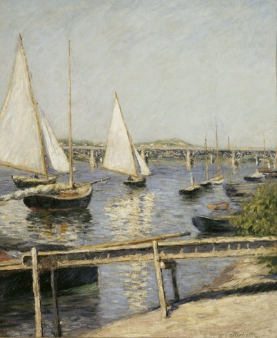 Łodzie żaglowe w Argenteuil, ok. 1930 r. 1888 autorstwa Gustave Caillebotte