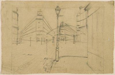 Studium dla Paris Street; Deszczowy dzień autorstwa Gustave Caillebotte