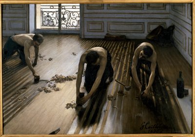 Skrobaki podłogowe autorstwa Gustave Caillebotte