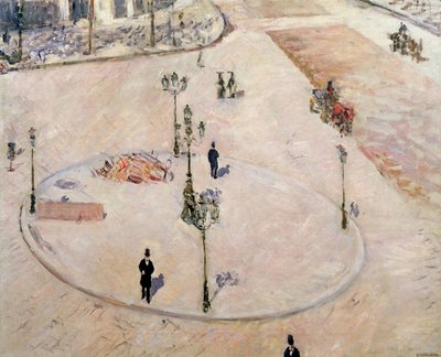 Wyspa na Boulevard Haussmann, 1880 r. autorstwa Gustave Caillebotte