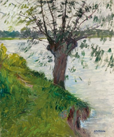 Wierzba nad rzeką; Saule au bord de la riviere, ok. 1930 r. 1891 autorstwa Gustave Caillebotte