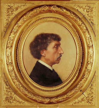 Charles Garnier, architekt, którego plany nowego ... autorstwa Gustave Clarence Rodolphe Boulanger