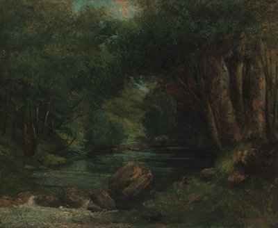 Leśny strumyk, ca. 1868-77. autorstwa Gustave Courbet