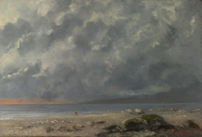 Scena na plaży autorstwa Gustave Courbet