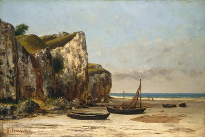 Plaża w Normandii autorstwa Gustave Courbet