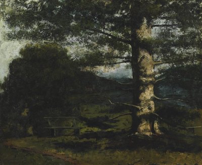 Drzewo cedrowe w Hauteville autorstwa Gustave Courbet