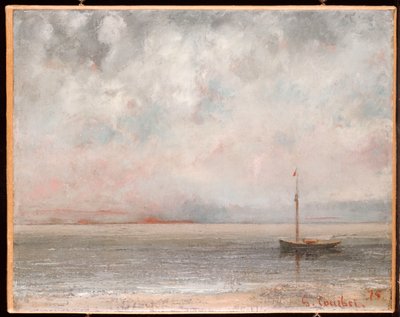 Chmury nad Jeziorem Genewskim, 1875 autorstwa Gustave Courbet