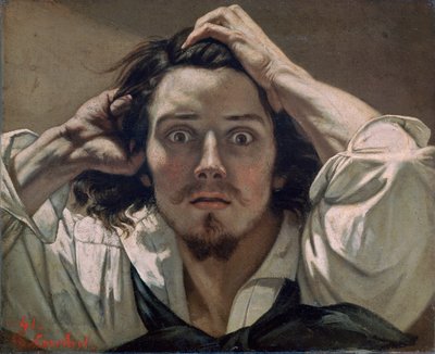 „Desperacki autoportret”, 1841 r. autorstwa Gustave Courbet