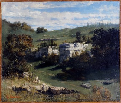 Francuski: Paysage du Jura
Niemiecki: Landschaft des Jura autorstwa Gustave Courbet