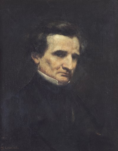 Hector Berlioz (1803-69) 1850 autorstwa Gustave Courbet