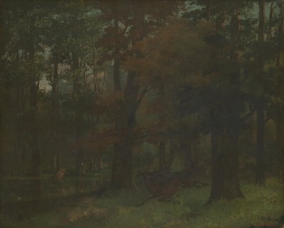 W lesie autorstwa Gustave Courbet