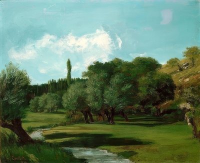 La Bretonnerie im Department Indre. 1856 autorstwa Gustave Courbet