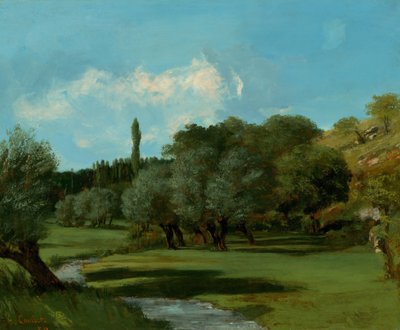 La Bretonnerie w departamencie Indre, 1856. autorstwa Gustave Courbet