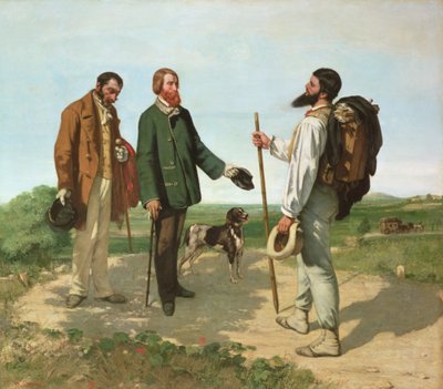 Spotkanie, czyli Witaj Monsieur Courbet autorstwa Gustave Courbet