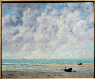 Morze przy spokojnej pogodzie autorstwa Gustave Courbet