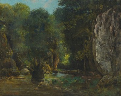 Le Puits Noir (wąwozy Loue) autorstwa Gustave Courbet