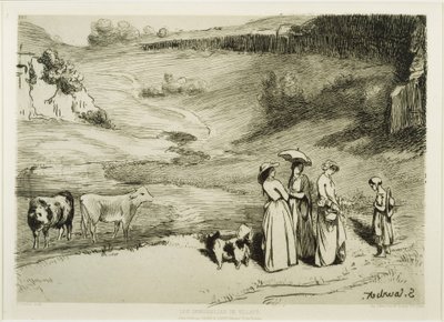 Wiejskie panie autorstwa Gustave Courbet