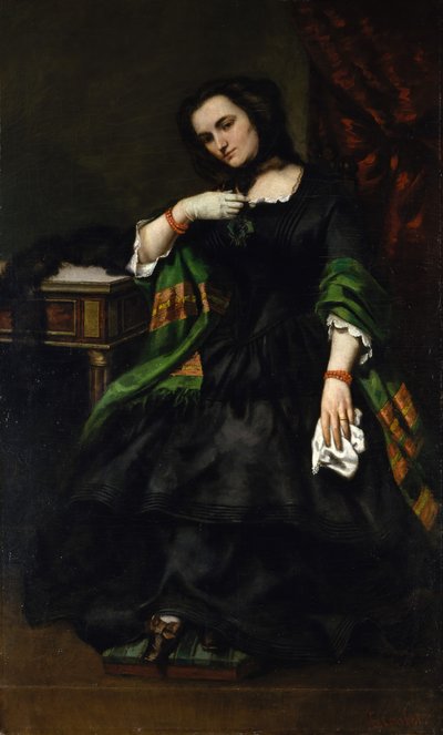 Madame Auguste Cuoq Mathilde Desportes, 1827-1910, ca. 1852-57. autorstwa Gustave Courbet
