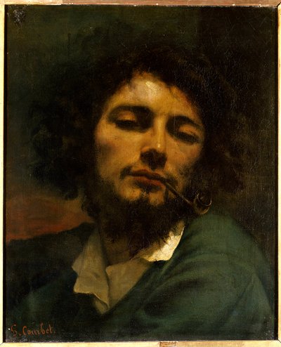 Człowiek ma fajkę (h s/t 0,45 x 0,37), obraz Gustave