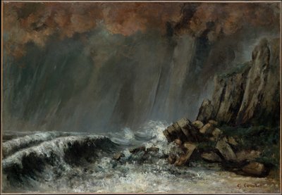 Marine: Trąba wodna autorstwa Gustave Courbet