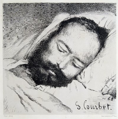 Portret pogrzebowy Proudhona, 20/01/1865 - autorstwa Gustave