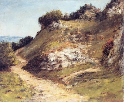 Ścieżka w skałach autorstwa Gustave Courbet