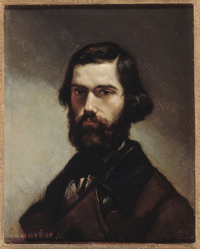 Portret Jules’a Vallèsa (1832–1885), pisarza. autorstwa Gustave Courbet
