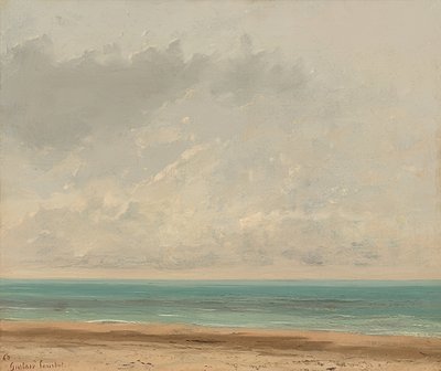 Spokojne morze. 1866 autorstwa Gustave Courbet