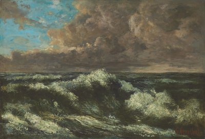 Pejzaż morski; Pejzaż morski, ok.1870 autorstwa Gustave Courbet