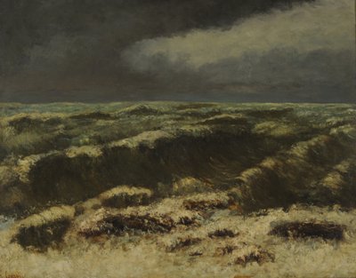 wzburzone morze wzburzone morze. autorstwa Gustave Courbet