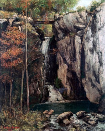 Przepaść pod muszlami, 1864 autorstwa Gustave Courbet
