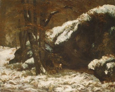 Jeleń, ca. 1865. autorstwa Gustave Courbet