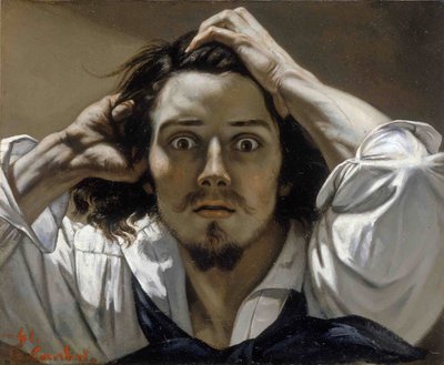 Autoportret zdesperowanego mężczyzny autorstwa Gustave Courbet