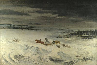 Pracowitość na śniegu, 1860 autorstwa Gustave Courbet