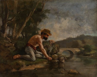 Rybak autorstwa Gustave Courbet