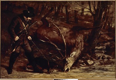 Niemiecki myśliwy (olej na płótnie) autorstwa Gustave Courbet