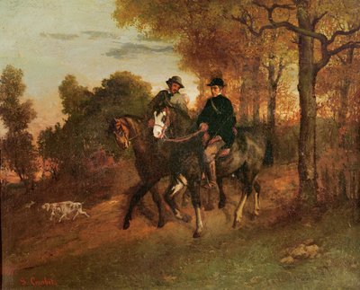 Powrót z polowania, 1857 autorstwa Gustave Courbet
