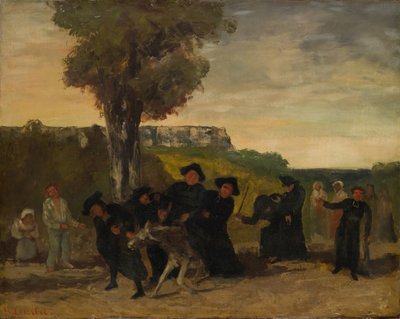 Powrót ze spotkania, 1863 autorstwa Gustave Courbet