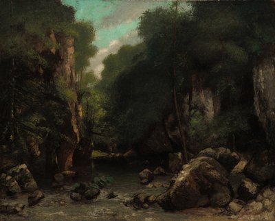 Dolina Les Puits-Noir autorstwa Gustave Courbet