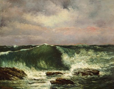 Francuski:  La vague The Wave autorstwa Gustave Courbet