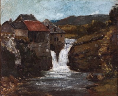 „Młyn w Orbe”, 1839-1877 autorstwa Gustave Courbet