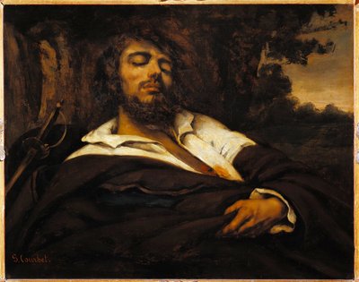 Rany autoportretu malarza. (olej na płótnie) autorstwa Gustave Courbet