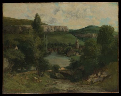 Widok Ornans autorstwa Gustave Courbet