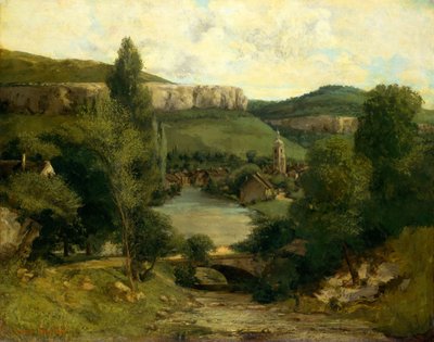 Widok Ornansa, ok.1850 autorstwa Gustave Courbet