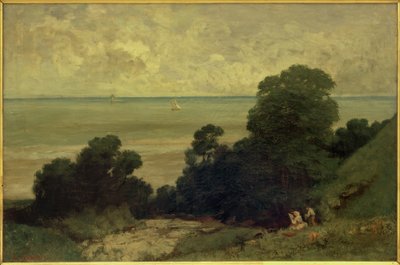 Widok z Honfleur autorstwa Gustave Courbet