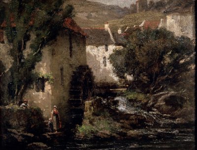 Młyn wodny, XIX wiek. autorstwa Gustave Courbet