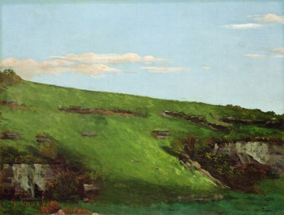 Wiesenhang niedaleko Ornans, 1862 autorstwa Gustave Courbet