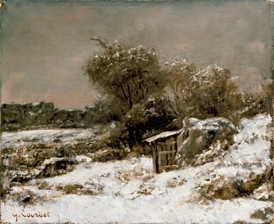 Scena zimowa, po 1855 autorstwa Gustave Courbet