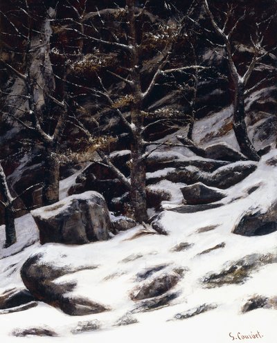 Zima, ok.1873 autorstwa Gustave Courbet