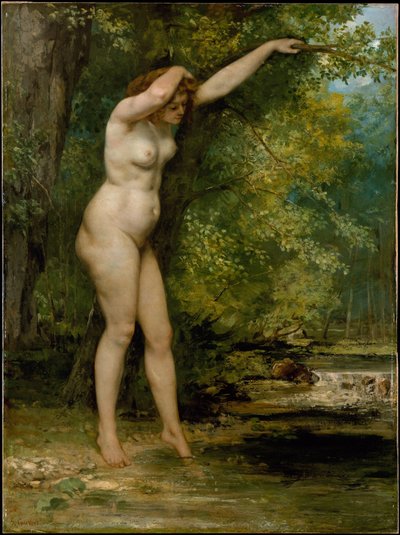 Młoda kąpiel autorstwa Gustave Courbet